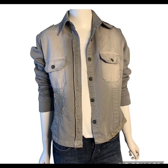 Mason’s Woman Rites Utility Military Green Jacket - Picture 1 of 8